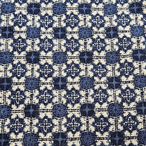 Men's Casual button-down shirt Collared Long sleeves Blue Tan Size L - Picture 5 of 11